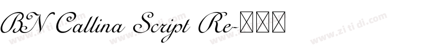 BN Callina Script Re字体转换